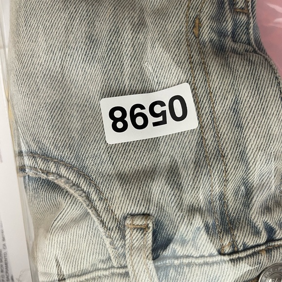 Current Elliott The 5 Pocket Mini Denim Jean Skirt Size 29 Raw Hem Southerly - Picture 11 of 11